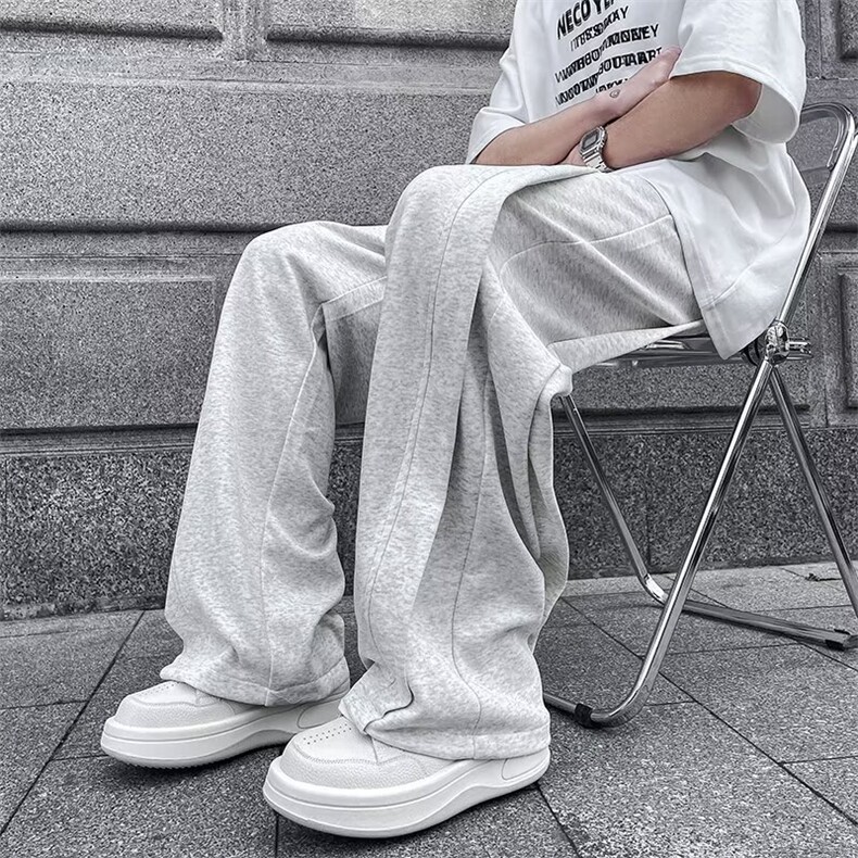 休闲裤男士韩版潮流高街帅气拼接2024夏季新款ins长裤K5168-P43,男装休闲裤,星座412-3