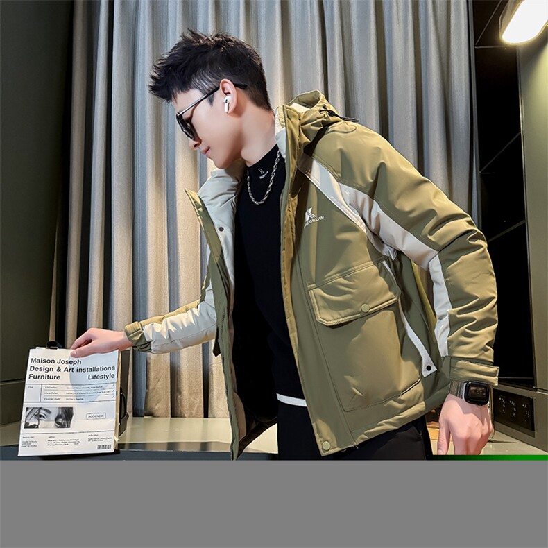 秋冬季新款男装棉衣保暖时尚连帽棉袄社会小伙袄子MY8162-P148,男装棉衣,电商D327