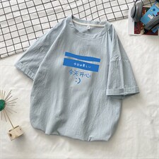 YT26033-P30亚短袖t恤男大码五分袖男宽松七分袖港风摆拍，男装T恤，电商A040