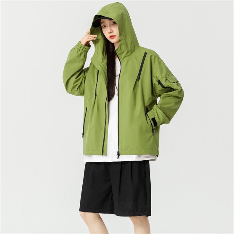 秋季新款现货港风夹克三防冲锋衣宽松男外套DSA157B-JK1562-P75,男装夹克,电商A157B