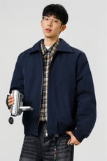 冬装老钱风加棉加厚夹克外套棉服男女翻领棉衣棒球服潮M813-P65，男装夹克，电商A441