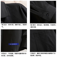 CS15202-P38加绒款-P48长袖衬衫男士大码宽松衬衣男寸衫砖墙，男装衬衫，电商A040A