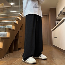 07宽松直筒垂感休闲裤糯米裤慵懒拖地阔腿裤潮XZ211-1-K2455-P50，男装休闲裤，星座211-1