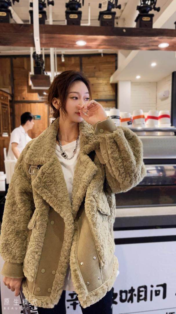 冬季皮毛一体面料柔软，其它，倾城伊人