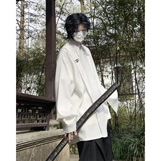 【同款短袖D130已出】CS7110-P58控78大码中式质长袖衬衫，男装T恤，电商D232