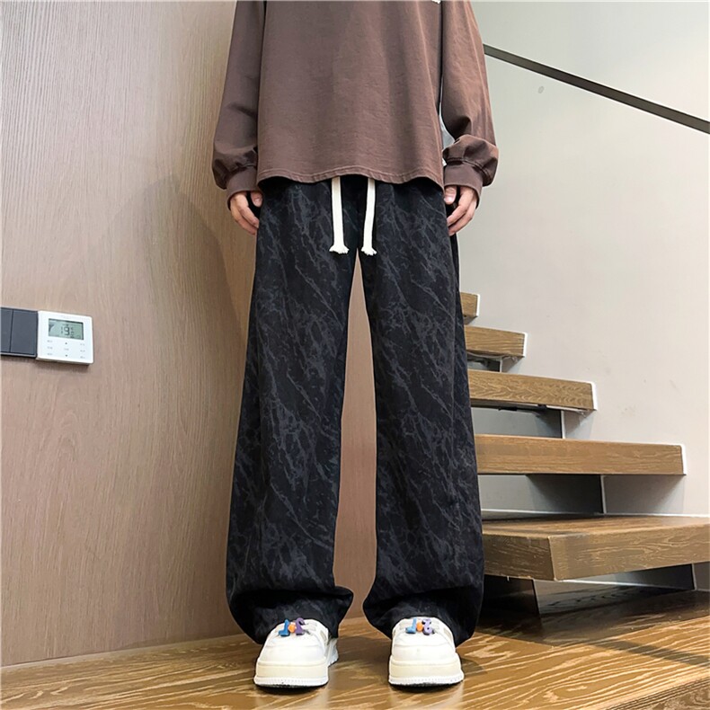 K2488批45控68灯芯绒裤子男款美式宽松直筒裤休闲裤男裤阔腿裤,男装休闲裤,电商D229A