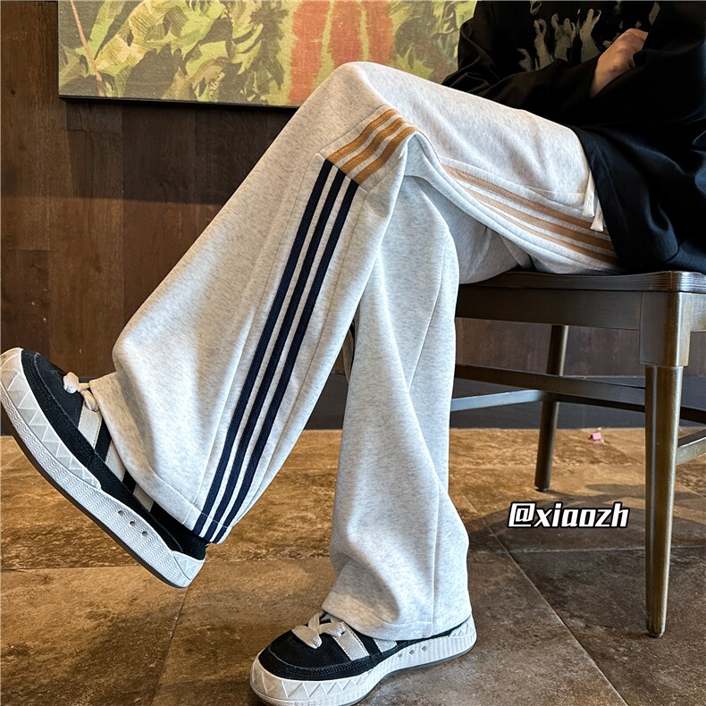 XZ616秋季新款异色织带撞色拼接破缝休闲长裤TY1089特P40控78,男装休闲裤,星座512A（原616）