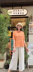 纯苎连衣裙小衫裤子裙子衬衣 时尚风 风淑女风休闲风，女装连衣裙，川哲