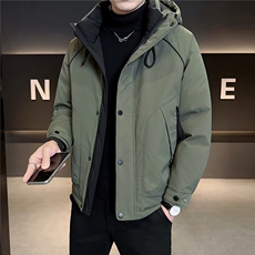 M-4XLB3533725P235黑色连帽羽绒男士冲锋衣【308】，男装夹克，电商B353