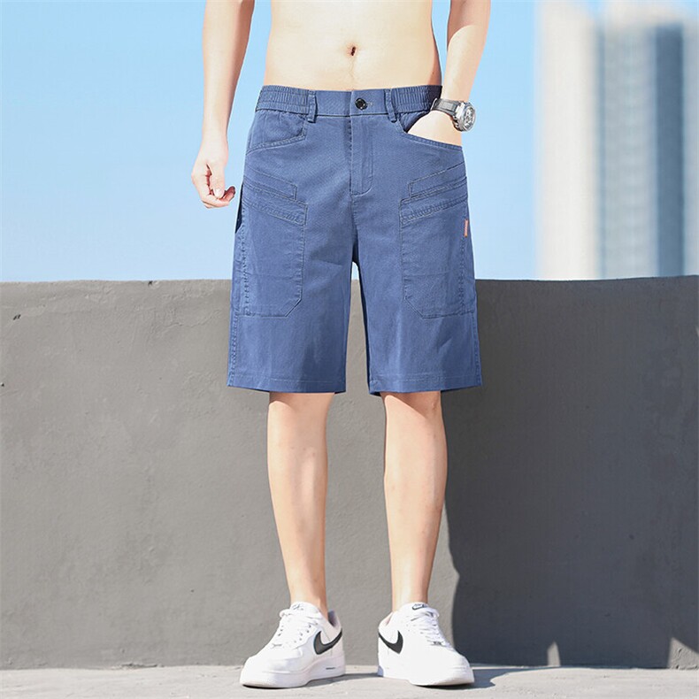 莱赛尔冰丝牛仔短裤男裤天丝休闲五分中裤新款潮夏季薄款YD850,男装休闲裤,星座224-1