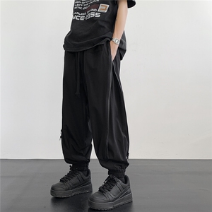 217-2-K2466-P65控价88 反穿机能风束脚哈伦裤男灯笼裤工装休闲裤图片