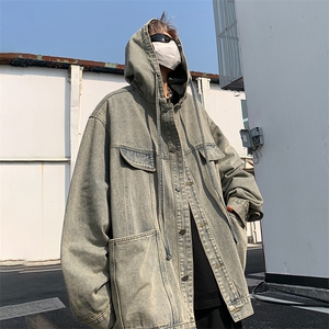 韩版潮牌ins风宽松设计学生外套痞帅夹克衫牛仔上衣HY482P95控139图片