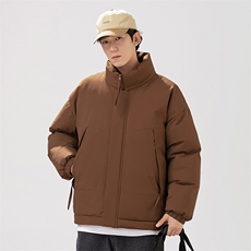 现货美式高街休闲夹克冬季立领纯色三防户外工装加厚棉服外套，男装夹克，电商A486