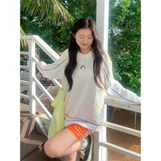 美式高街解构工艺速干长袖T恤衫男女款防晒上衣户外运动骑行服潮，男装防晒衣，电商A486