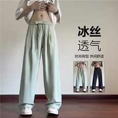 2025夏季新款冰丝透气高级垂感宽松休闲裤B315-K24163-特p30控58，男装休闲裤，电商B315