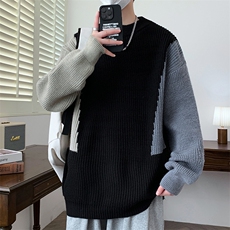 【新品】2025秋冬男士时尚休闲百搭针织毛衣潮流-M5110-P45，男装针织衫/毛衣，星座1105-1