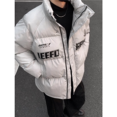 复古pu皮棉服男冬季新款潮加厚休闲宽松立领棉衣情侣棉袄外套p98，男装棉衣，电商C307