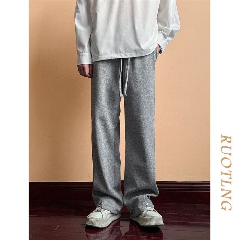 2025秋冬新款现货直筒裤卫裤宽松休闲百搭运动长裤A351-AK2495P55，男装休闲裤，电商A351