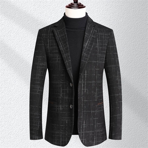 Y25909钱塘2020-2冬季厚款百搭简约中年男士商务休闲西服P165图片