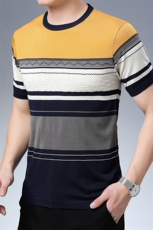JG1901男式2023年夏季新款百搭T恤男短袖商务休闲体恤男装P50，男装T恤，电商B360