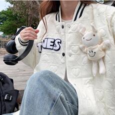 A141-P882025秋装新款学院风棒球服可爱宽松外套玩偶，女装短外套，星座911