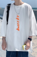 Q11006-P30春夏季七分袖t恤男大码五分袖男短袖中袖，男装T恤，电商A040