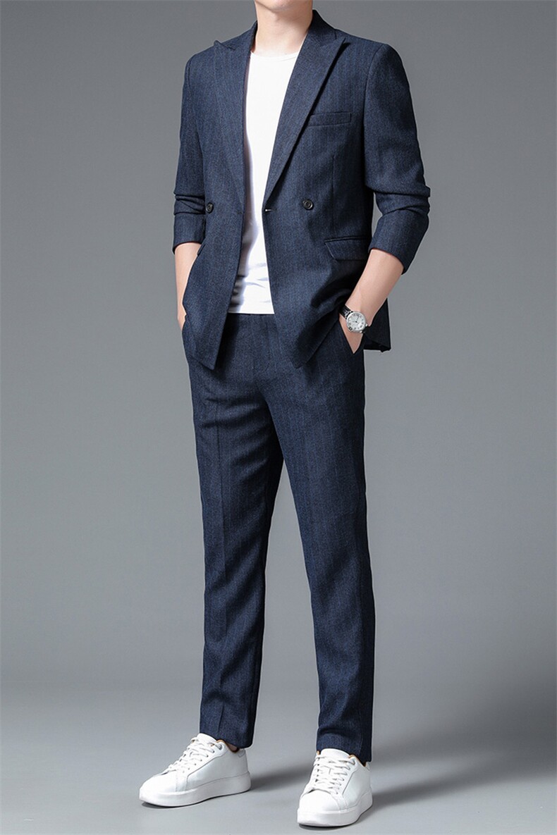 QTZ8181钱塘2020-2中青年男士时尚休闲百搭简约潮流西服外套P200,男装西服,钱塘207-2