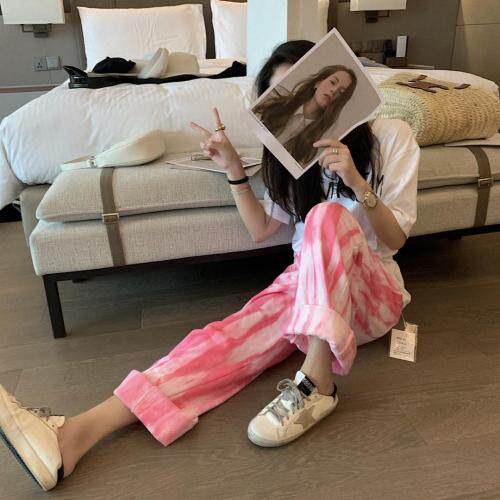 82188扎染卫裤，女装休闲裤，XTZ style