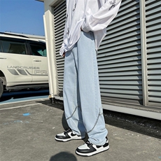 hiphop炸街裤子高街ins潮美式牛仔裤男K1339P45，男装牛仔裤，星座1116-2