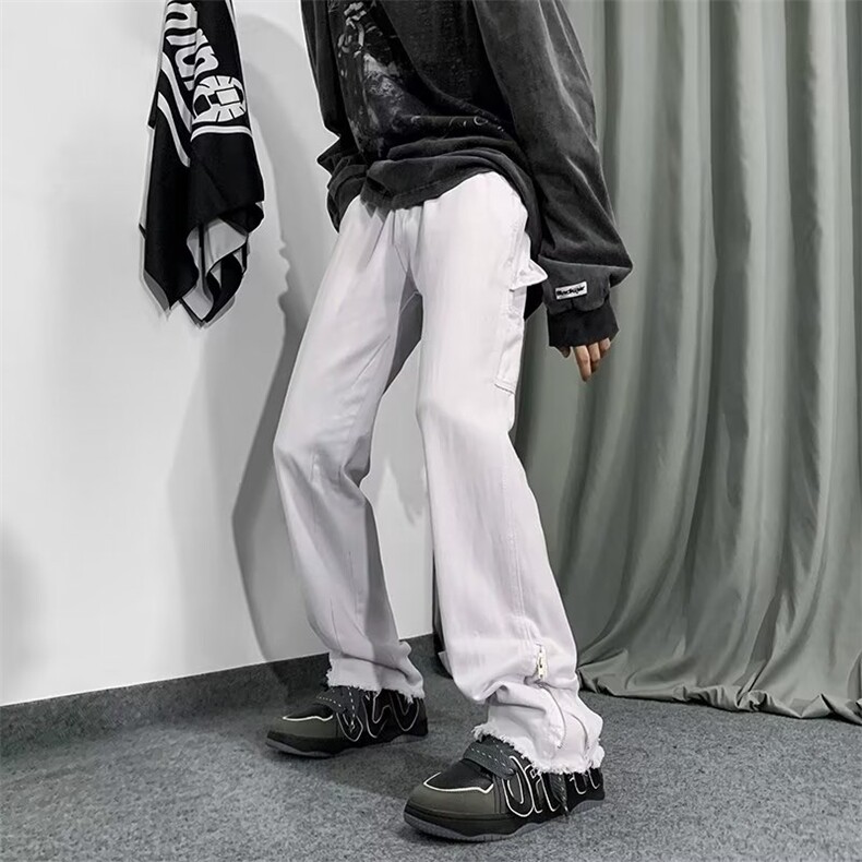 牛仔裤男秋季潮大码休闲裤子高街N1766P45,男装牛仔裤,星座1116-2