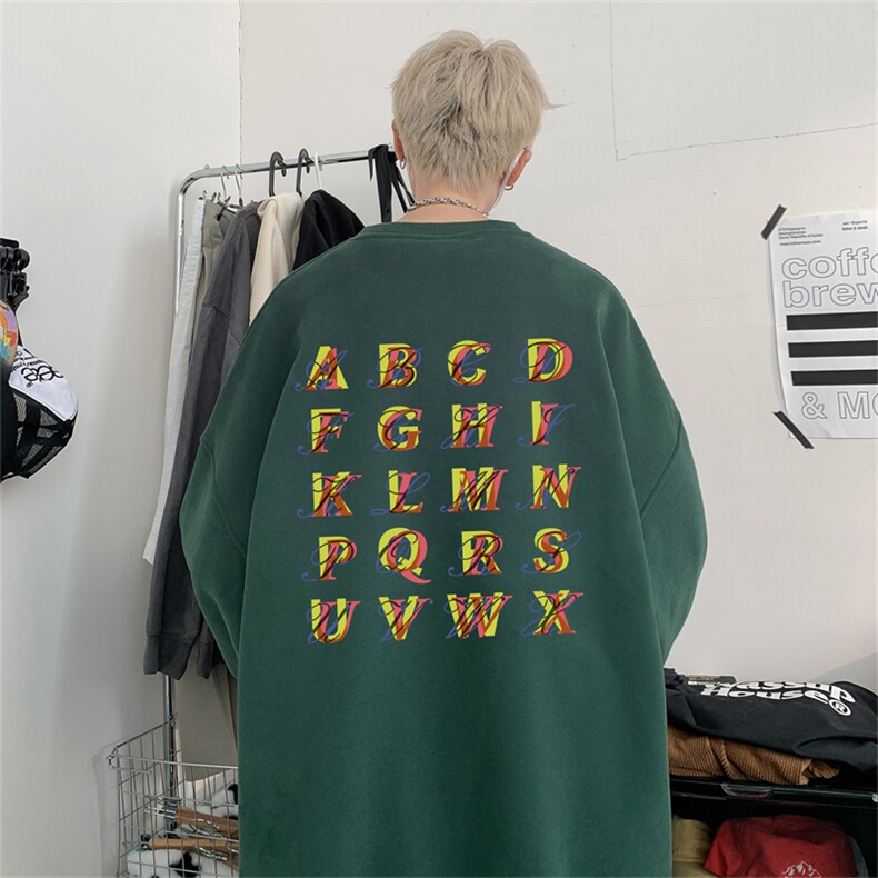 特P25控48秋冬新款男士圆领卫衣宽松休闲日常百搭上衣WQ2422,男装卫衣,电商B370