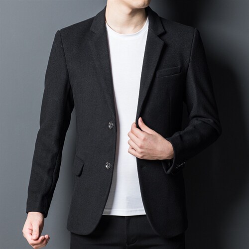 男西装2023春季新款商务休闲纯色西服宽松春秋中青年爸爸装外套，男装西服，电商B212（原钱塘6029）