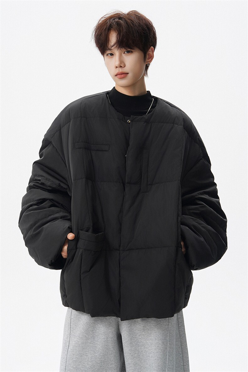 8XL-M90白鸭绒！超厚短外套羽绒服男面包服棉衣YRFC06P220控258,男装羽绒服,电商D206-1
