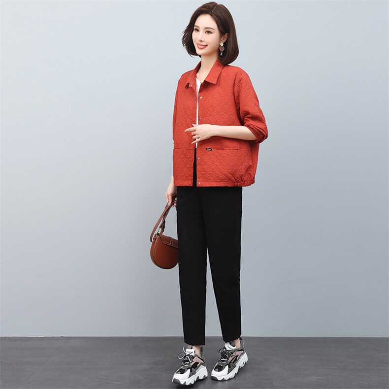 2024年春秋季新款潮韩版女纯色宽松显瘦休闲两件套,女装套装/套裙,独衣靓