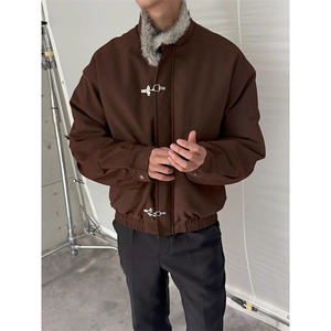 XZ1005-1-TTH0168-P95飞机扣毛领座山雕外套冬季加厚保暖棉服夹克图片