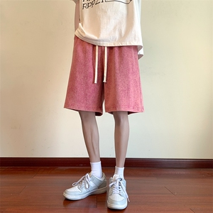 夏季短裤男港风宽松潮流休闲百搭五分裤运动短裤XD22906-P35图片