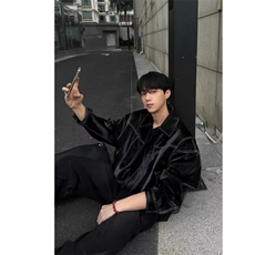 潮牌痞帅炸街皮衣外套男款2024新款秋季潮流皮夹克J196，男装夹克，星座1116A（原606A-3）