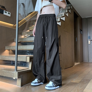 速干伞兵裤男夏季新款情侣潮牌垂感长裤薄透气休闲裤子A6133-P35图片