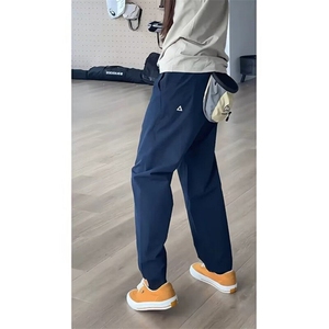 DK2869-P40宽松型潮休闲裤微喇直筒裤运动长裤-网图大货图片