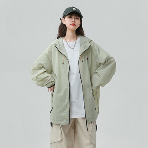 1中性无影墙撞色彩虹硅胶点缀防晒衣女潮牌防晒服FS77001P65控88图片