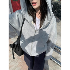 小香风纹理感连帽卫衣男春秋季重磅编织复古潮牌cleanfit外套上衣，女装短外套，星座1116A（原606A-3）