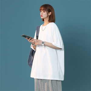 抖音供货200克现货纯色宽松版短袖T恤B343/T666/P10元图片