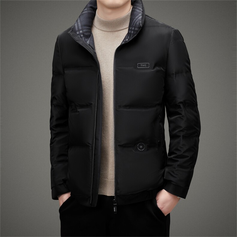 CAH2802钱塘2020-2中年男士冬季厚款时尚休闲立领羽绒服P205,男装羽绒服,钱塘207-2