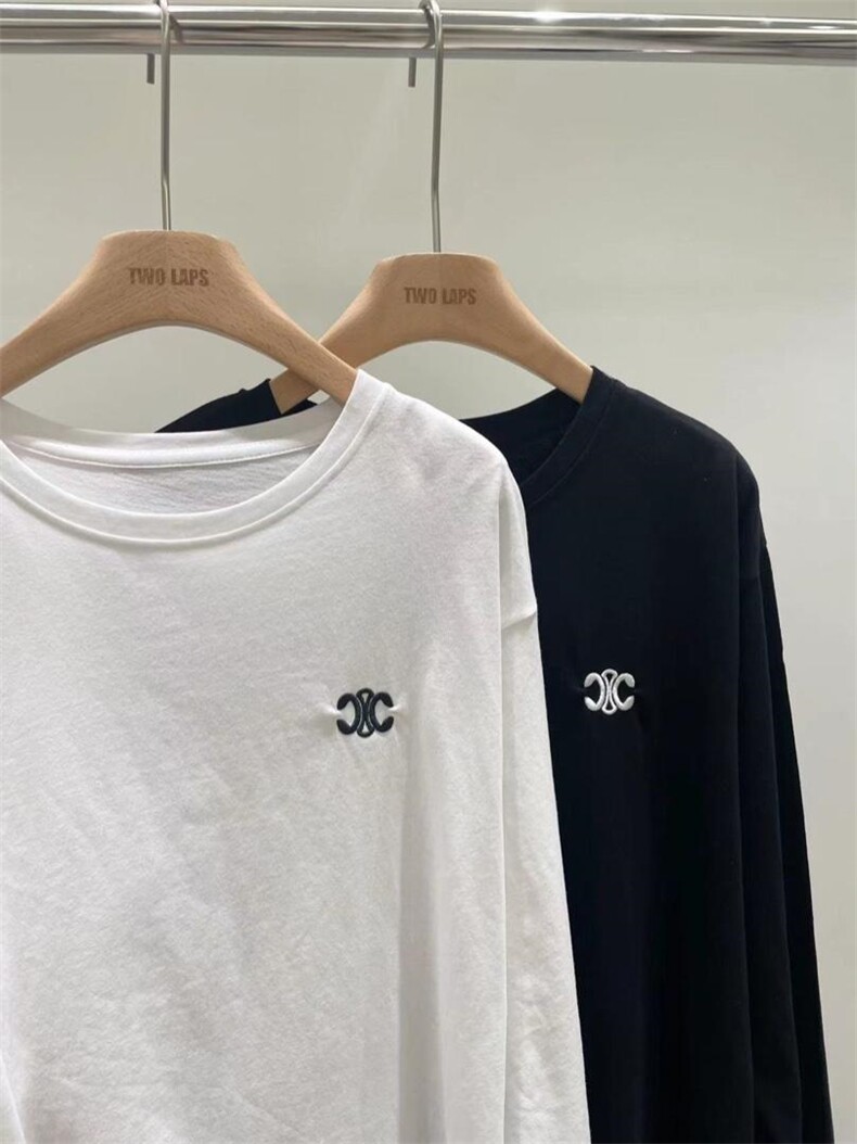 【秋季】新品简约刺绣卫衣，女装卫衣/绒衫，TWO LAPS