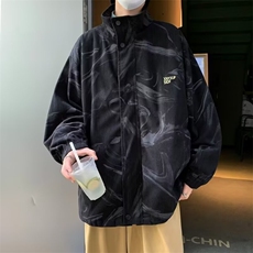 春秋灯芯绒翻领外套男日系复古休闲美式痞帅港风刺绣夹克W6013，男装夹克，星座1116A-1（原606A）