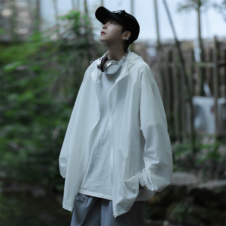 冰丝防晒衣男潮牌夏季薄款山系户外美式机能冲锋衣外套F9247-P35,男装夹克,星座308B-1