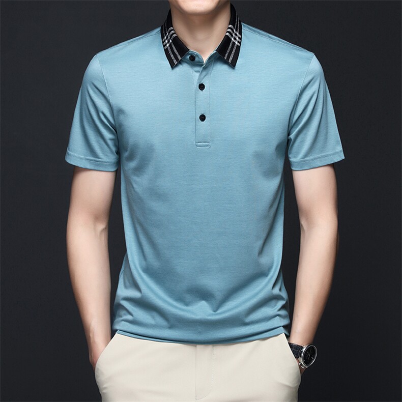 BJ90323男士2023年夏季新款百搭T恤男短袖商务休闲体恤男P75,男装T恤,电商B360