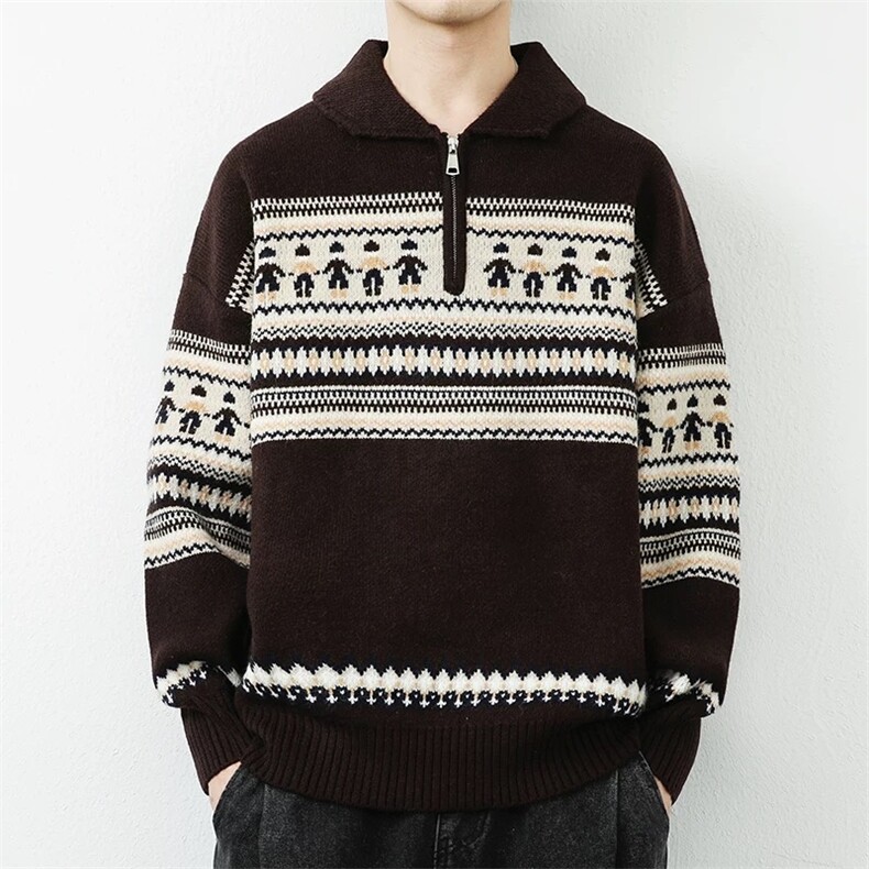 1506-1/MA3881高品质/P64冬新款开衫毛衣美式复古休闲慵懒风,男装针织衫/毛衣,星座1506-1