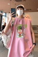 已注册直播得物抖音品质250克纯棉重磅男无袖背心T恤T546P28控39，男装背心/马甲，电商C408(原B339-1)