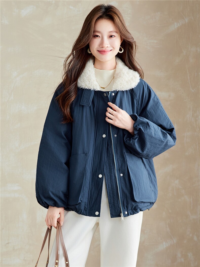 2025冬装新款时尚潮流派克羽绒服,女装羽绒服,鑫鑫格